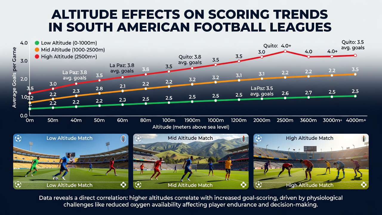 Players and coaching staff reviewing performance data after a match played at high altitude in South America