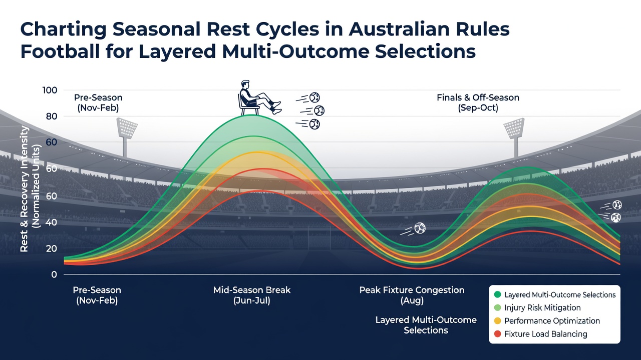 Statistical charts showing AFL rest cycle performance trends
