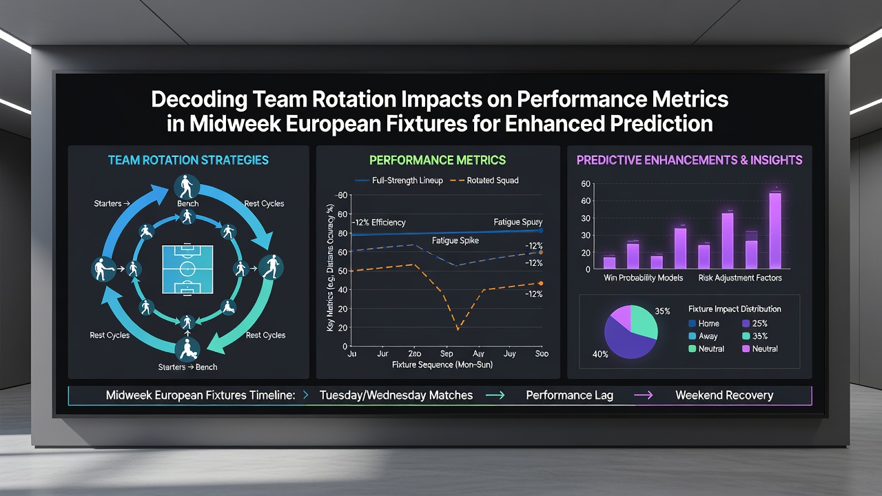 Performance analysts review match data on screens during a European midweek fixture review