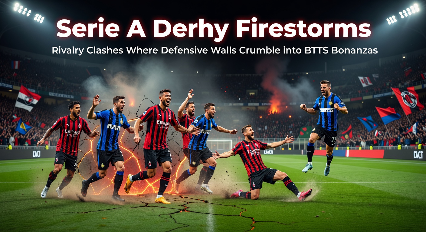 Explosive action from a Serie A derby, with players clashing amid a goalmouth scramble as fans erupt in the stands