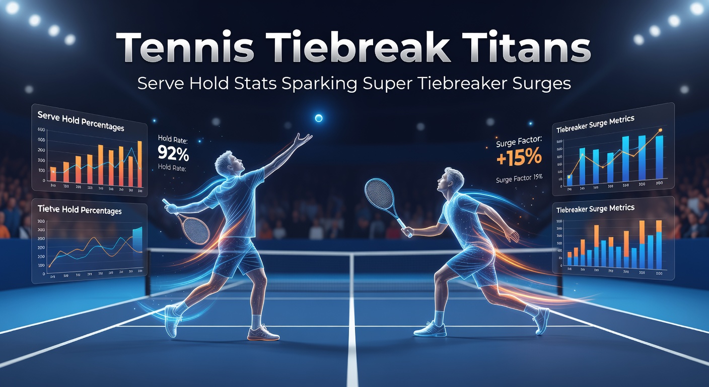 Graph showing serve hold percentages correlating with tiebreak frequency in recent ATP matches